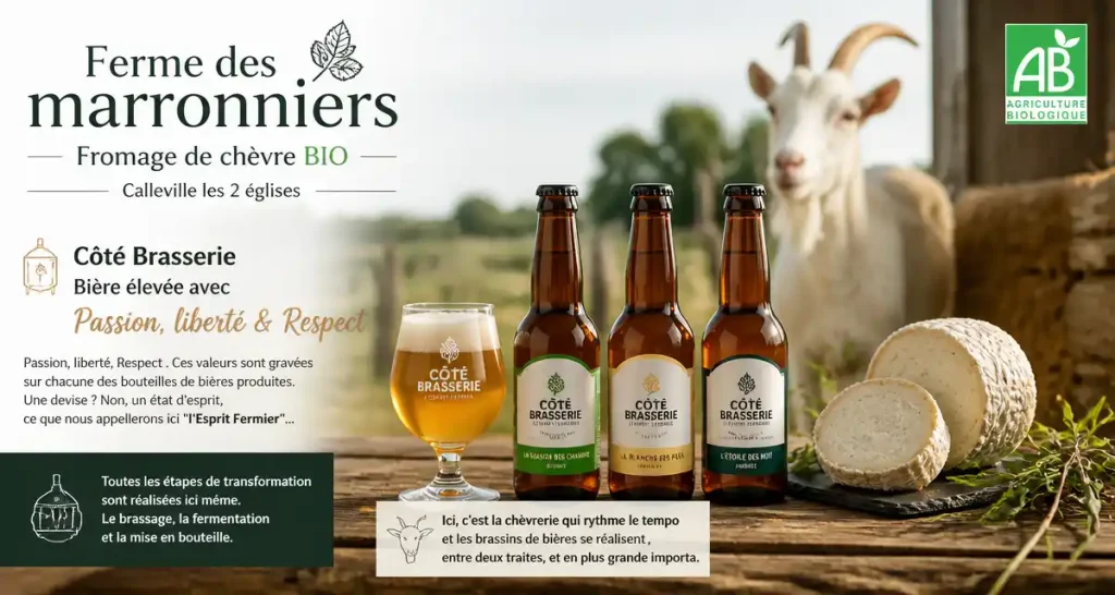 Ferme des marronniers Fromage de chèvre BIO Calleville les 2 églises
