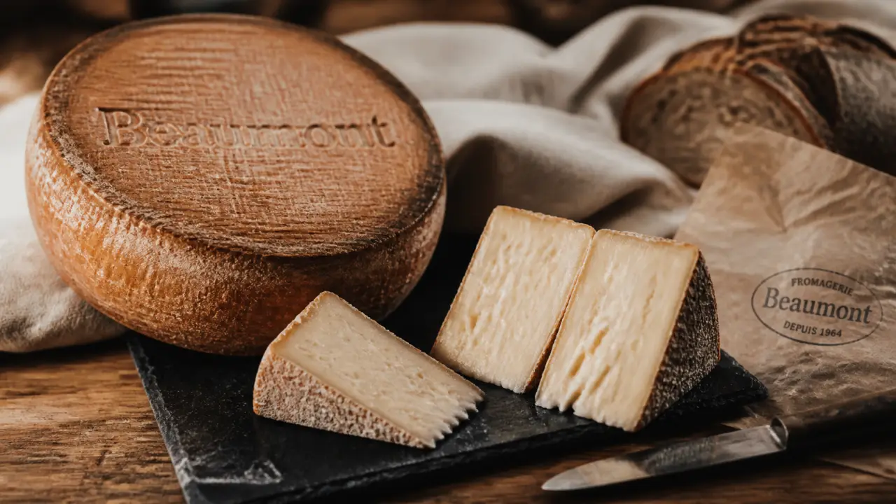 Beaumont fromage en affinage 4 à 12 mois, croûte lavée et pâte
