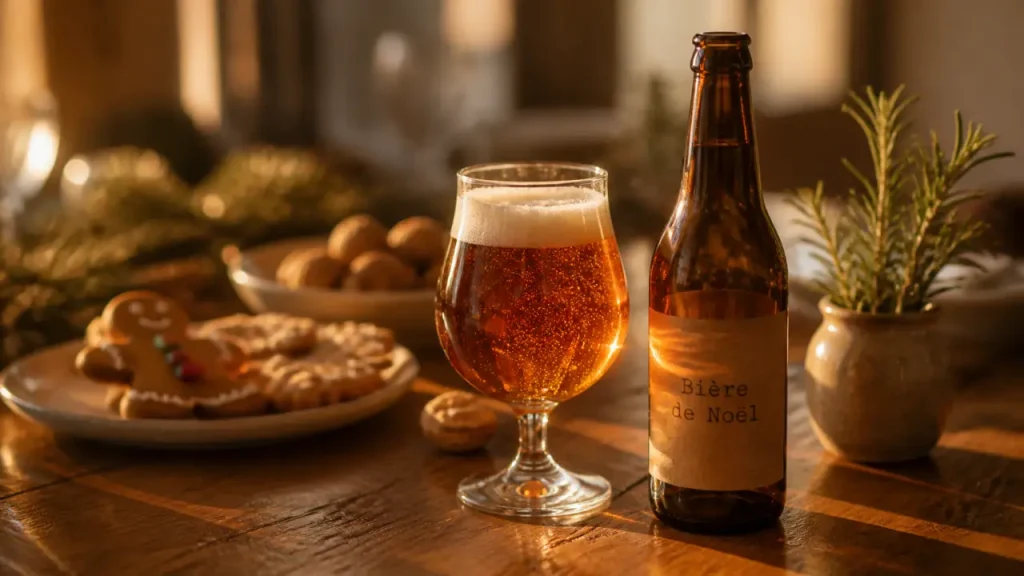 Bière de Noël artisanale : le bon équilibre entre robe ambrée, épices et accords de fête