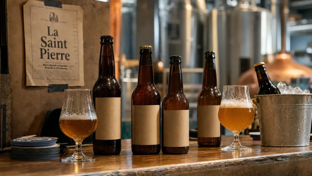 Brasserie artisanale Saint Pierre : bières non filtrées, packs découverte et visite à 11 h