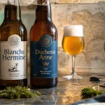 Lancelot biere : bouteilles Telenn Du, Blanche Hermine et Duchesse Anne