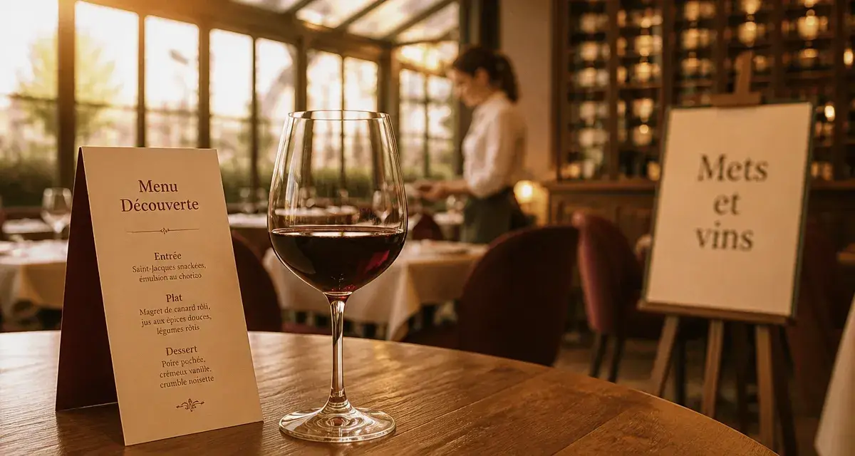 Mets et vin Angers : enseigne du restaurant au 44 boulevard Ayrault