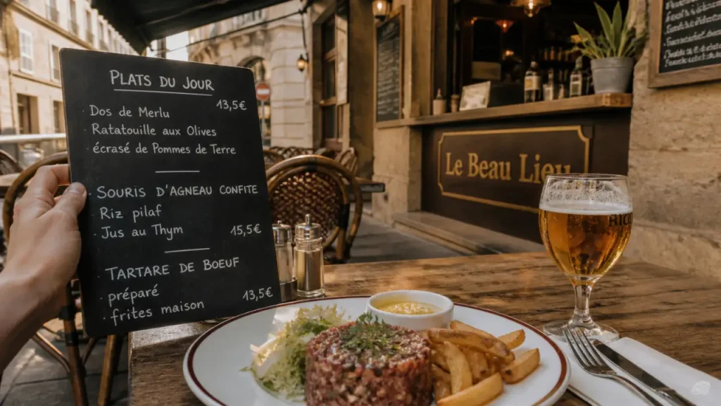 Le Beau Lieu à Caen : 8h-20h, bar brasserie et repère près du stade d’Ornano