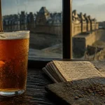 Saint Malo craft beer : verre de bière artisanale sur table en bois