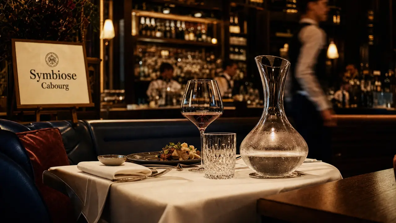 Symbiose restaurant gastronomique et bar à dégustation à Cabourg, salle feutrée