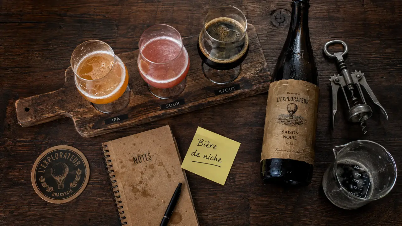 Bière artisanale de niche en petites séries : verres et styles de bière artisanale