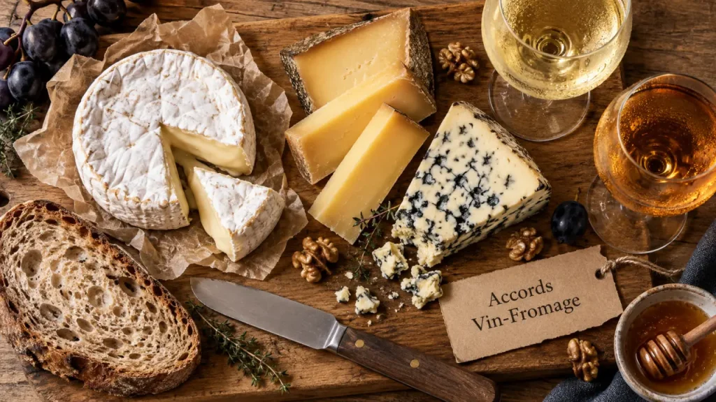 Quel vin choisir avec un fromage de caractère ? Fraîcheur, affinage et tanins