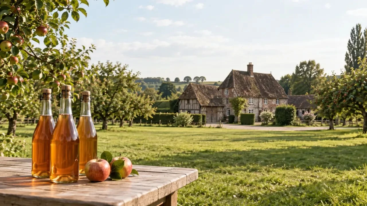 Cidrerie Haute-Normandie dans un clos-masure du pays de Caux