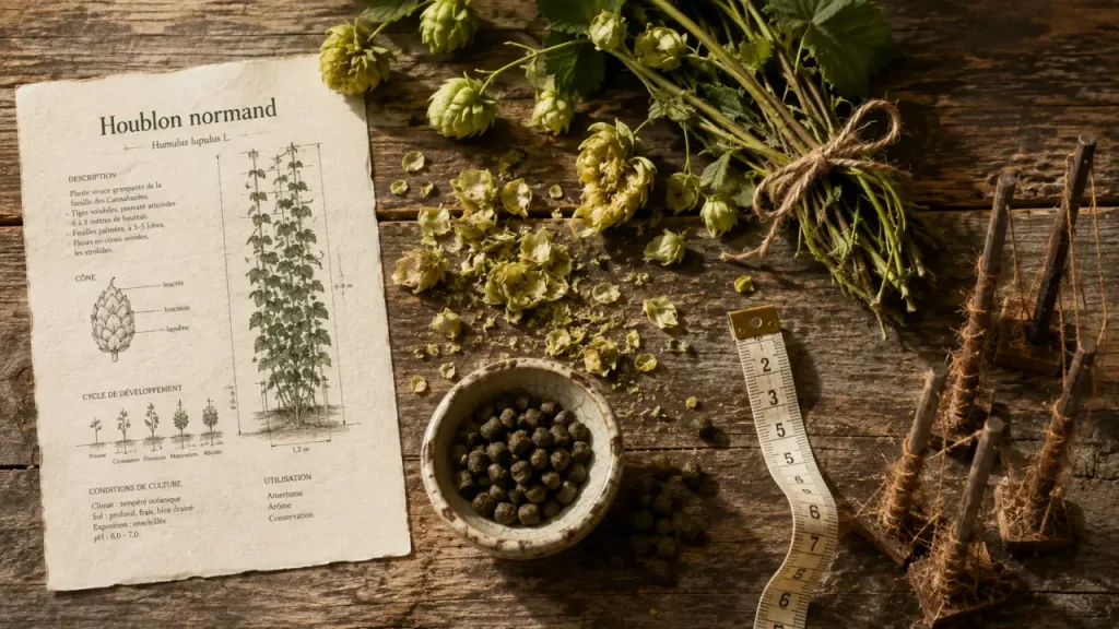 Houblon en Normandie : où le trouver, quelles variétés choisir et quelles contraintes prévoir