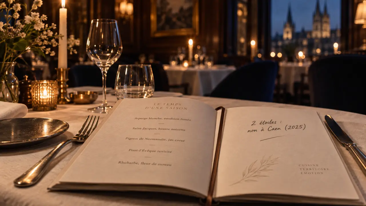 Restaurant 2 etoiles caen : aucun établissement identifié en 2025, table gastronomique à Caen