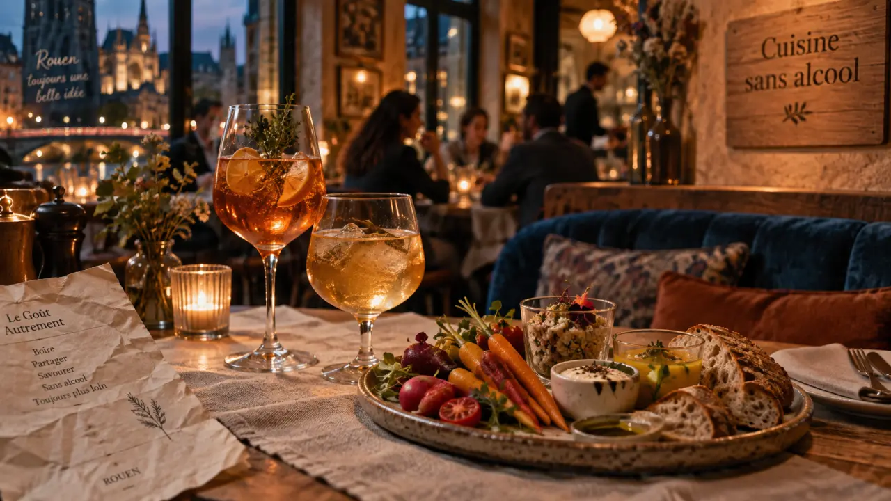 Restaurants des chefs Rouen : table sans alcool, boissons non alcoolisées