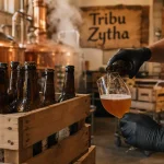 Tribu Zytha à Asques : bière blanche au miel dans une brasserie artisanale