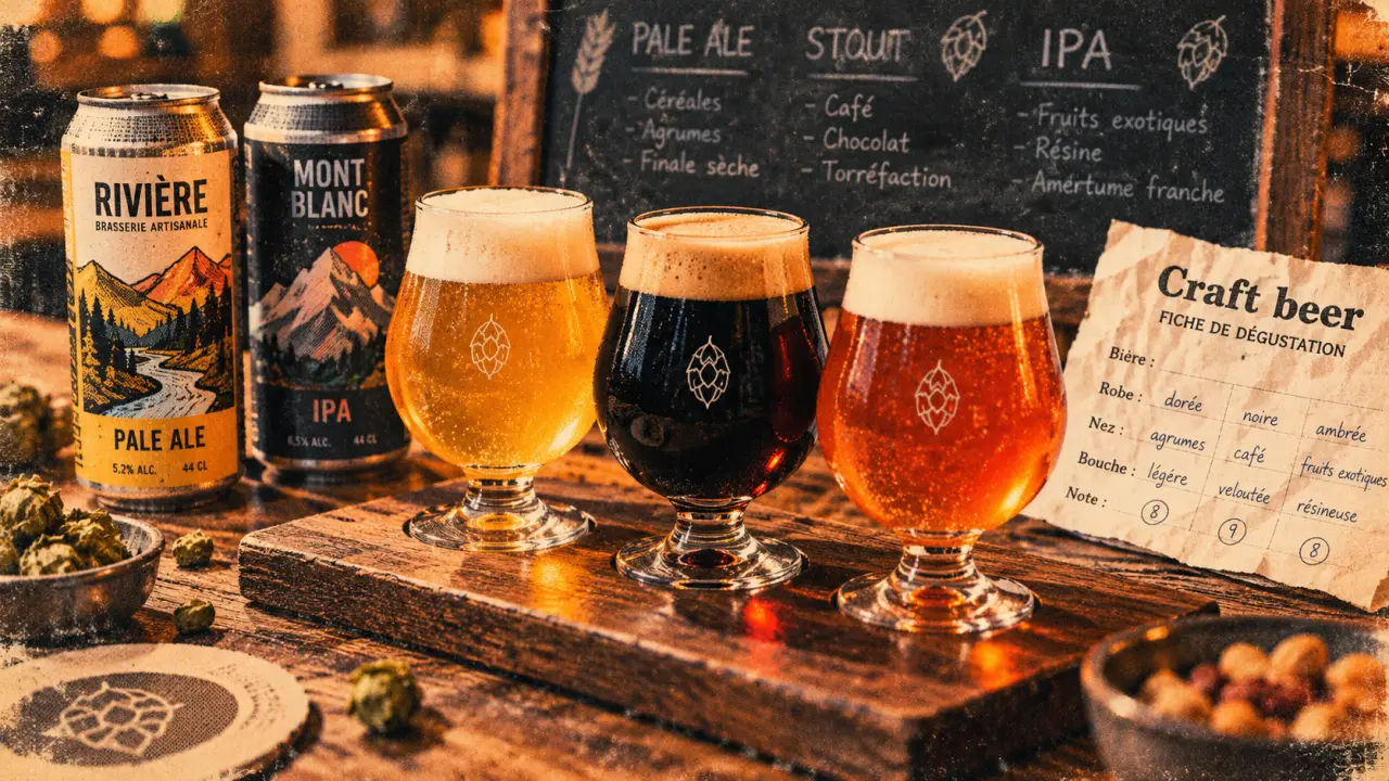 craft beer : trois styles, goûts variés, pas standardisation